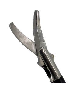 S408-256 Ножиці зігнуті двобраншові одноразові Ø5мм, довжина 330мм